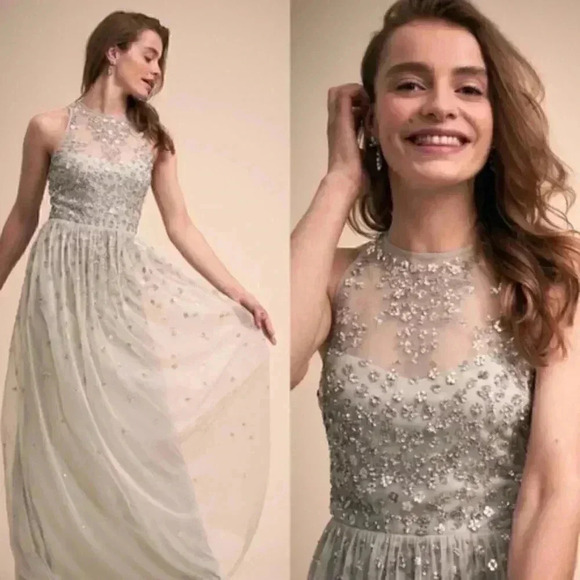 BHLDN Dresses & Skirts - BHLDN Ginny Embellished Dress